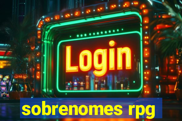 sobrenomes rpg